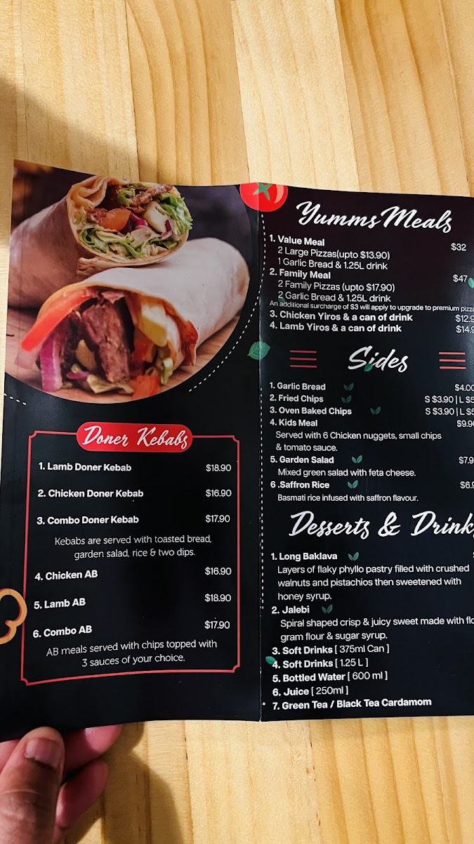 Menu Yumms Restaurant-3