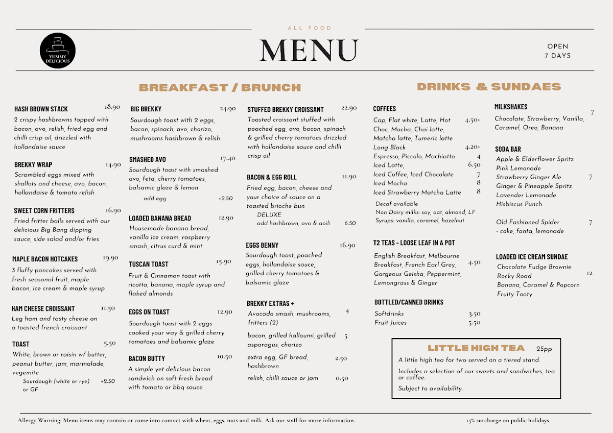 Menu Yummy Delicious Cafe-1