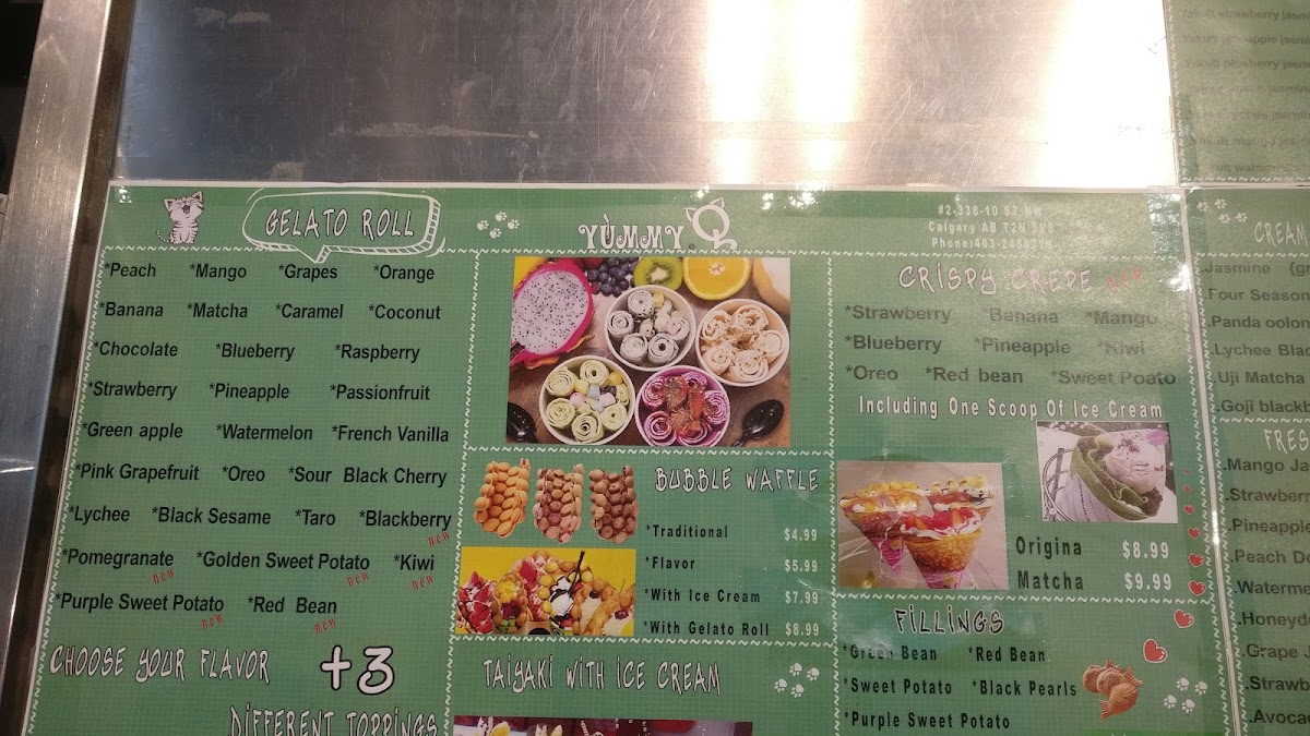 Menu Yummy Q-10