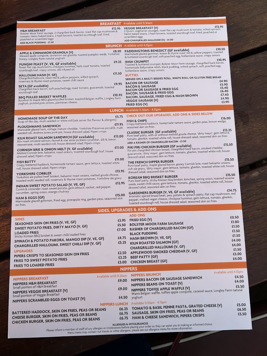Menu Yummy Yorkshire Ice Cream Parlour - Hide & Hoof Farm Restaurant-6