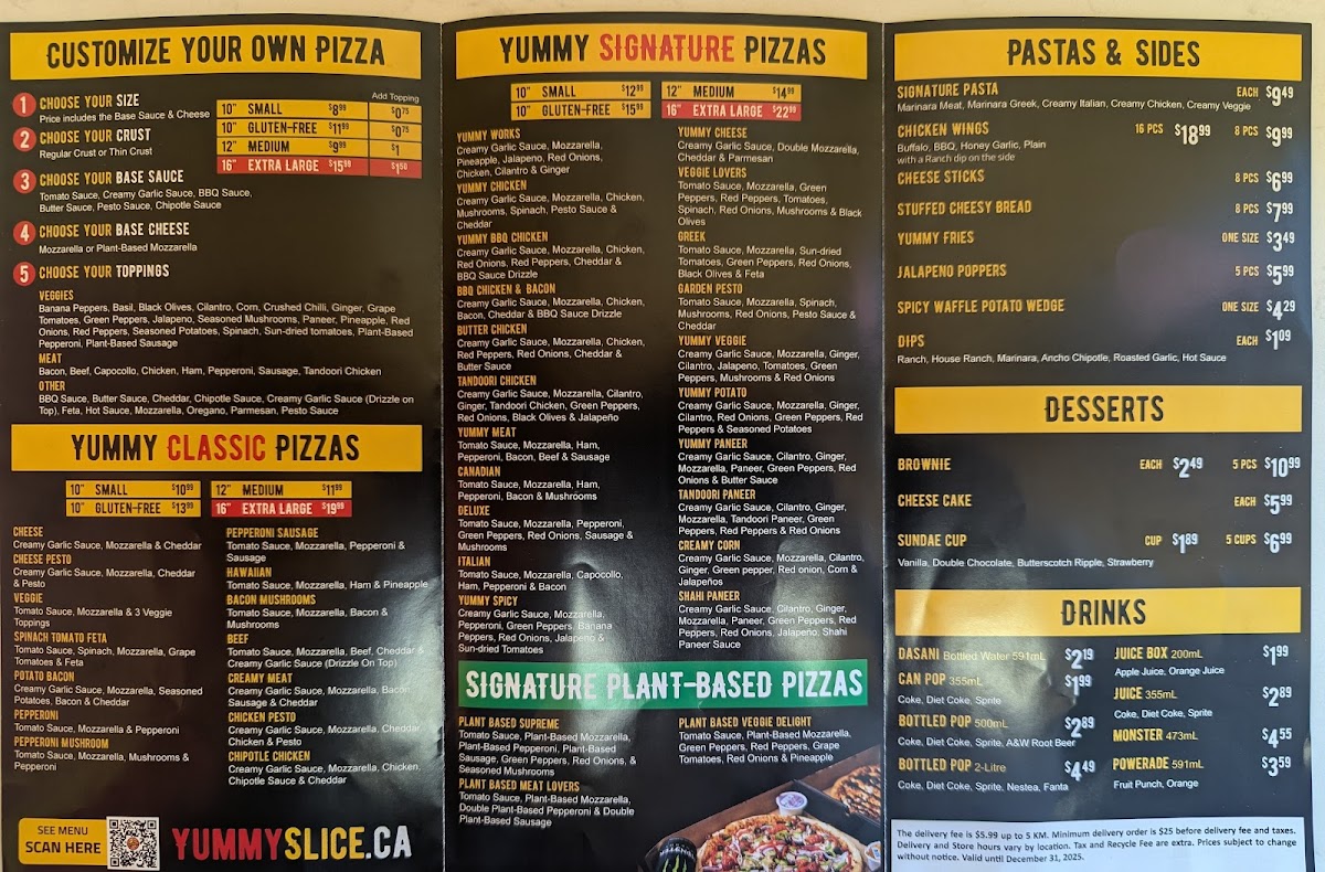 Menu Yummyslice Pizza-1