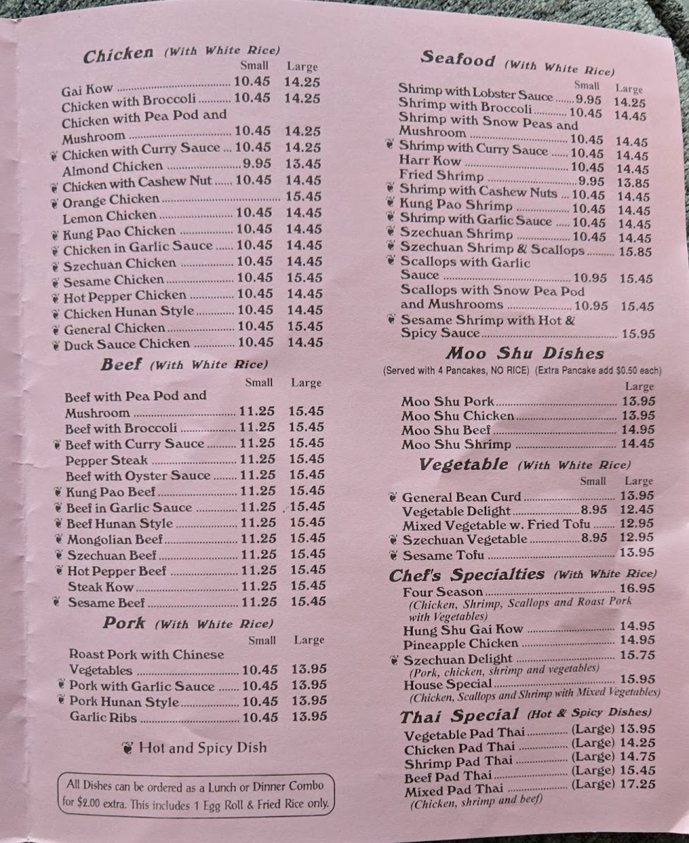 Menu Yun's Village-1