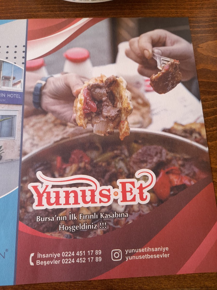 Menu Yunus Et-10