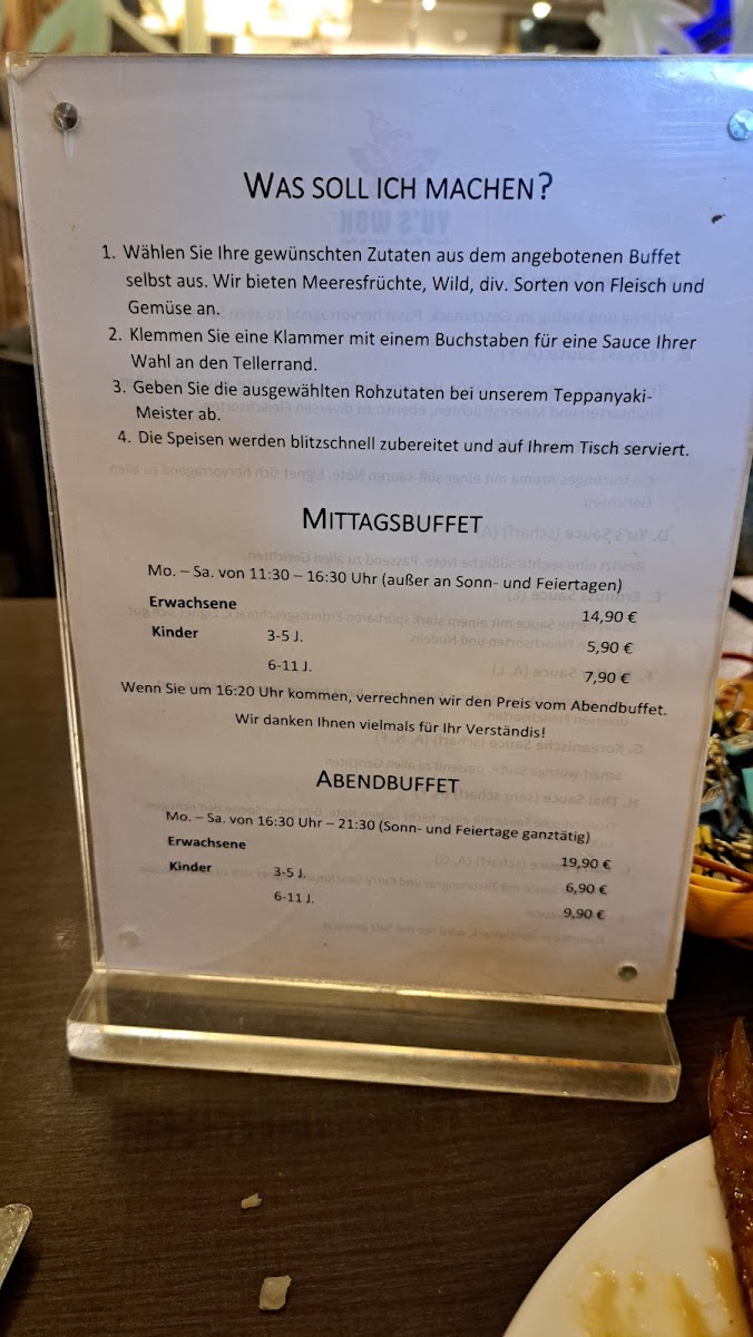 Menu Yu‘S Wok-1