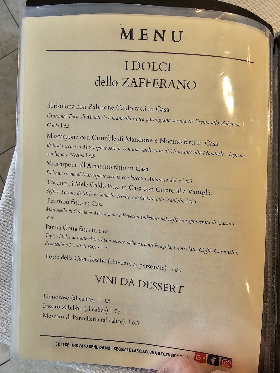 Menu Zafferano - Ristorante E Pizze Gourmet-10