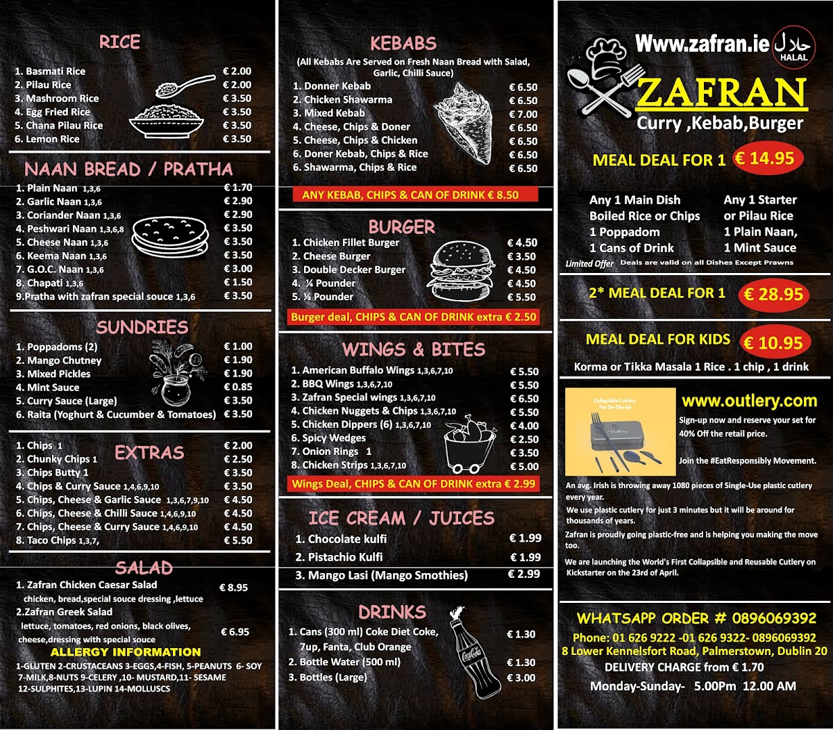 Menu Zafran Pakistan Indian Restaurant And Kebab House-4