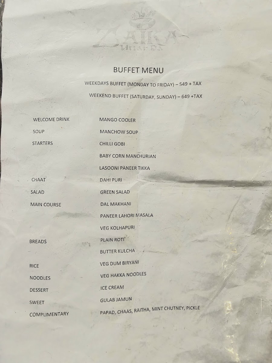 Menu Zaika Uttar Da-9