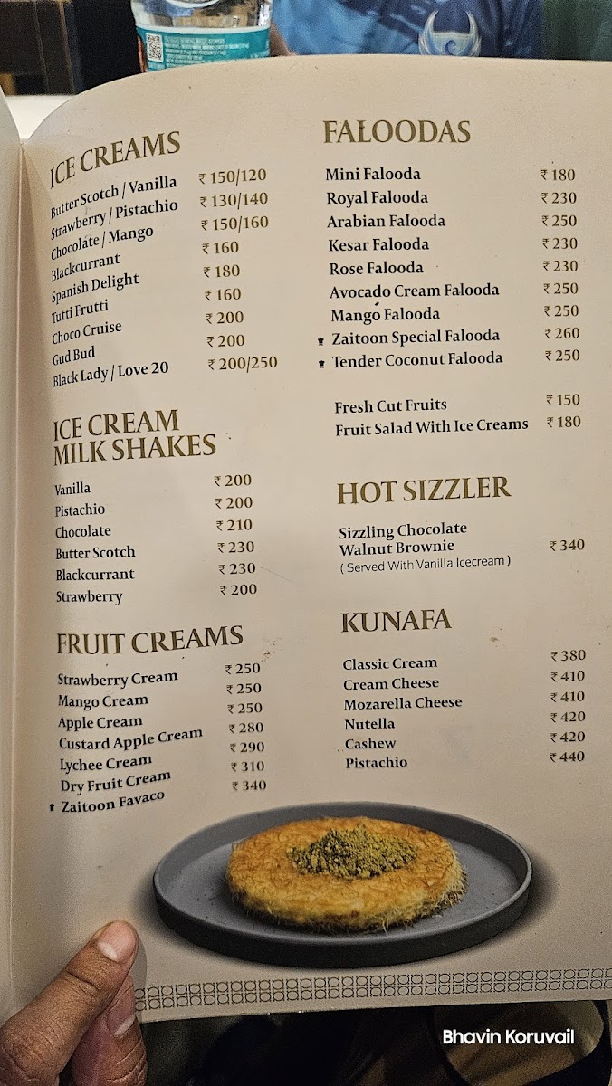 Menu Zaitoon Restaurant, Anna Nagar-2