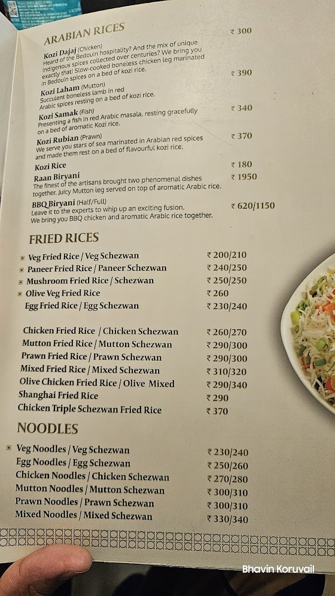 Menu Zaitoon Restaurant, Anna Nagar-3