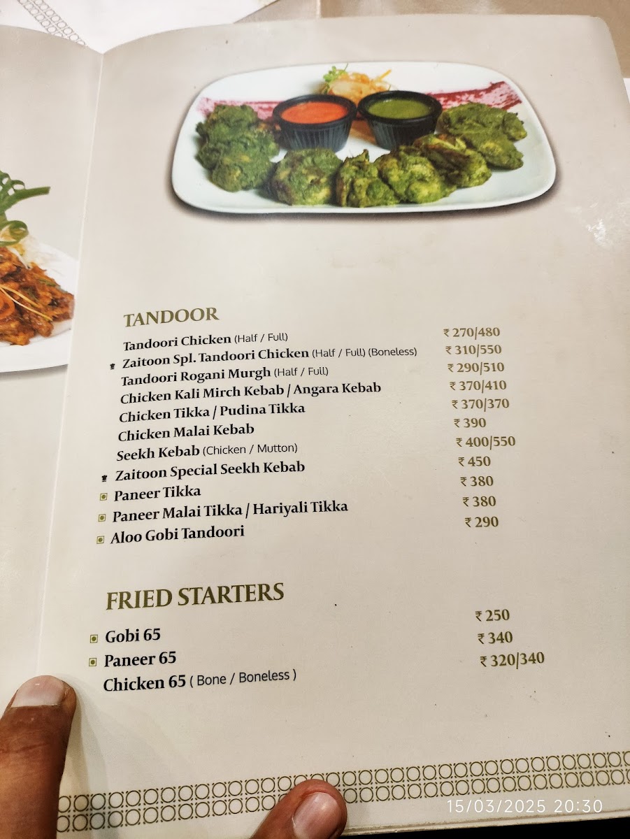 Menu Zaitoon Restaurant, Anna Nagar-9