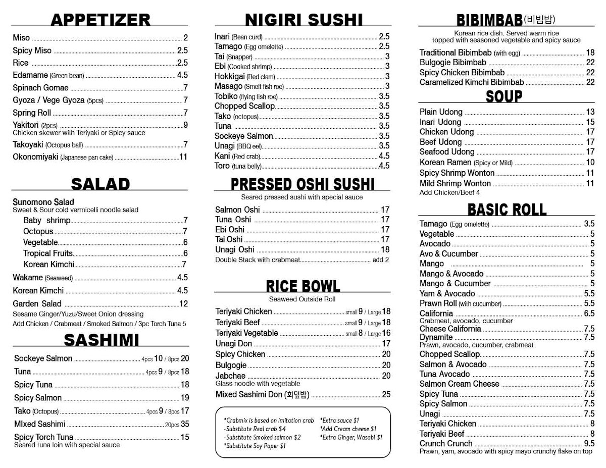 Menu Zannchi Korean Brunch & Dinner-5