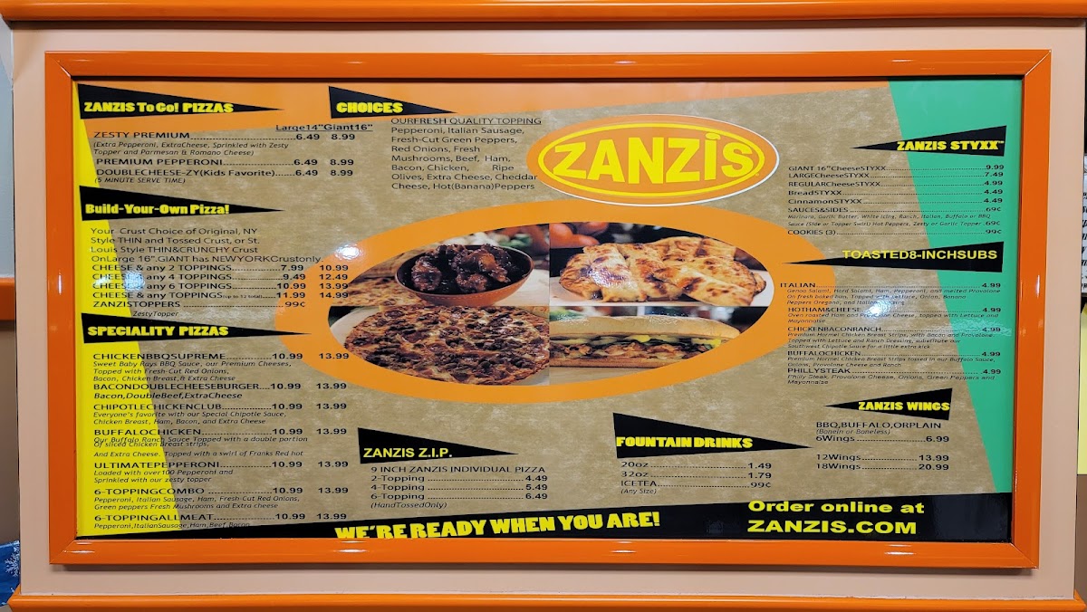 Menu Zanzi’S Pizza-3