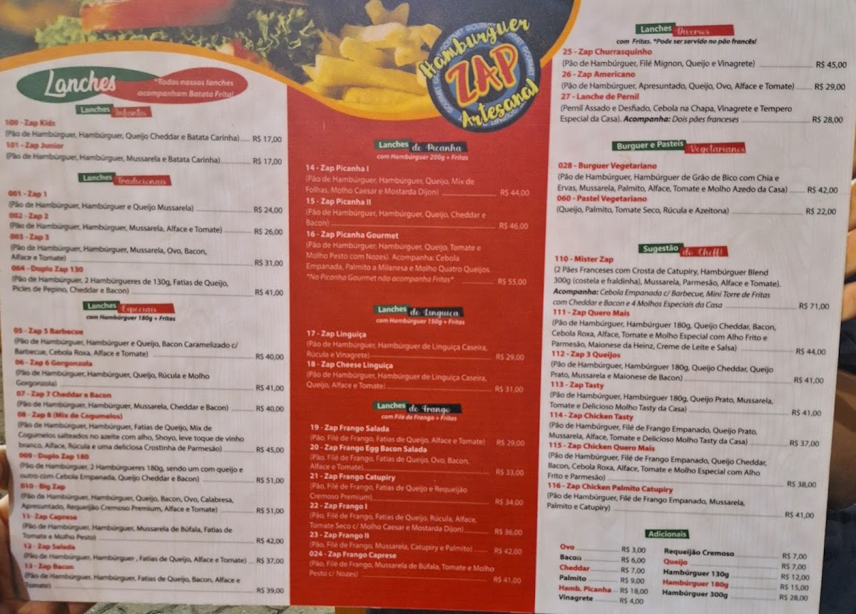Menu Zap Burguer - Águas De São Pedro-2