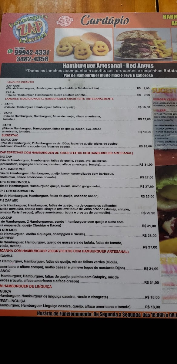 Menu Zap Burguer - Águas De São Pedro-8