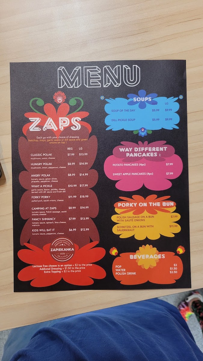 Menu Zaps Polish Street Food-5