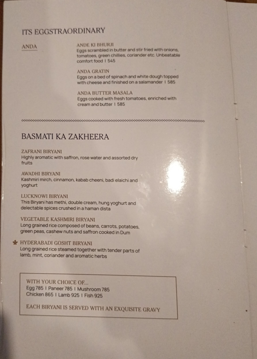 Menu Zaranj-5