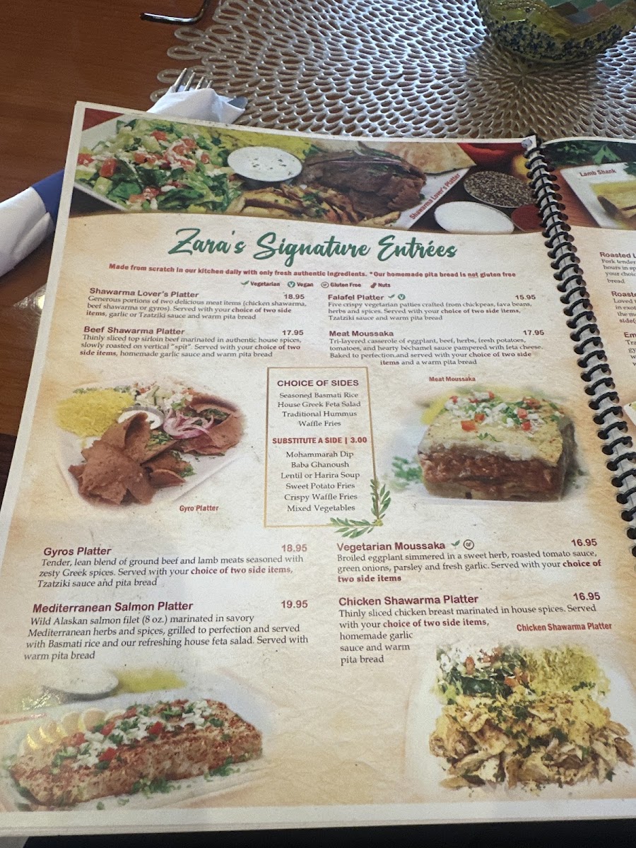 Menu Zara's Mediterranean Kitchen On Rayford Road-3