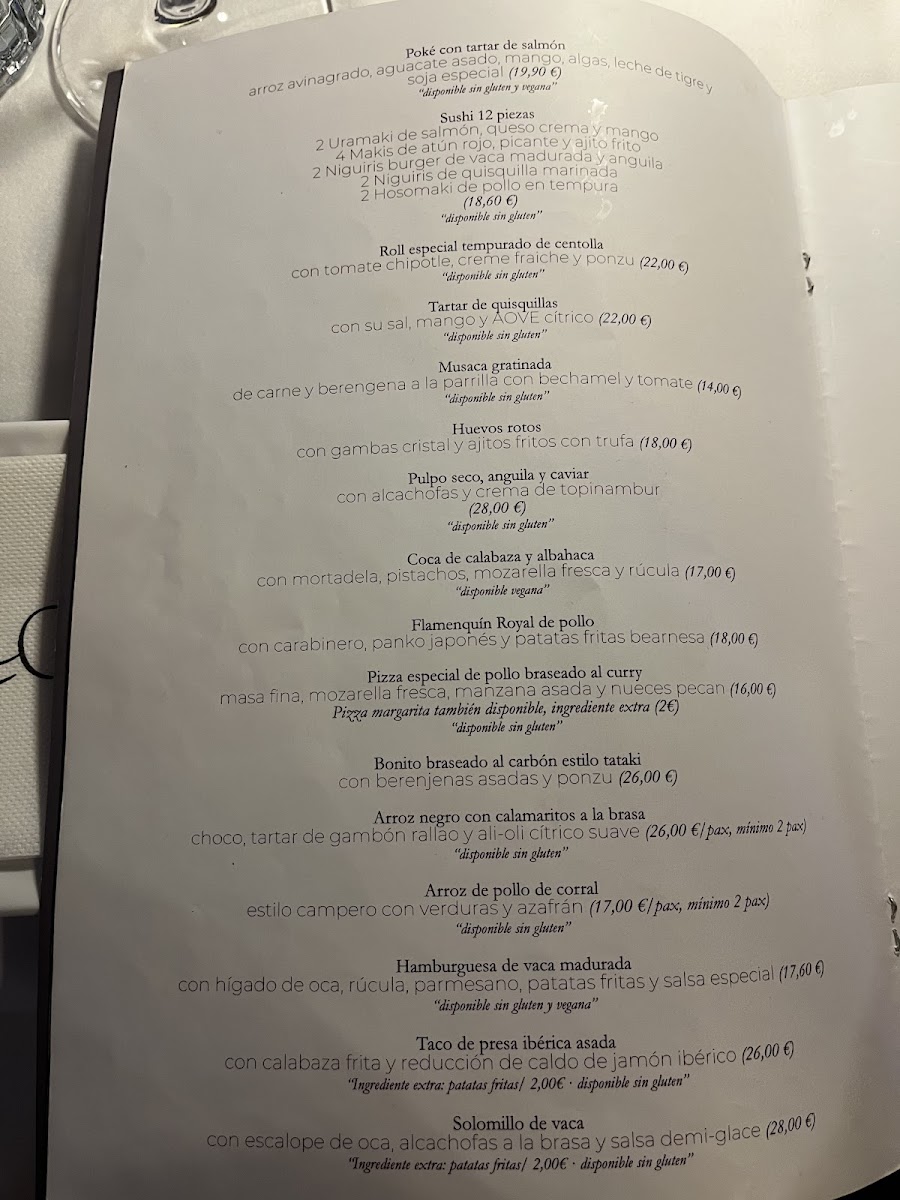 Menu Zarcillo Restaurante Gourmet-1