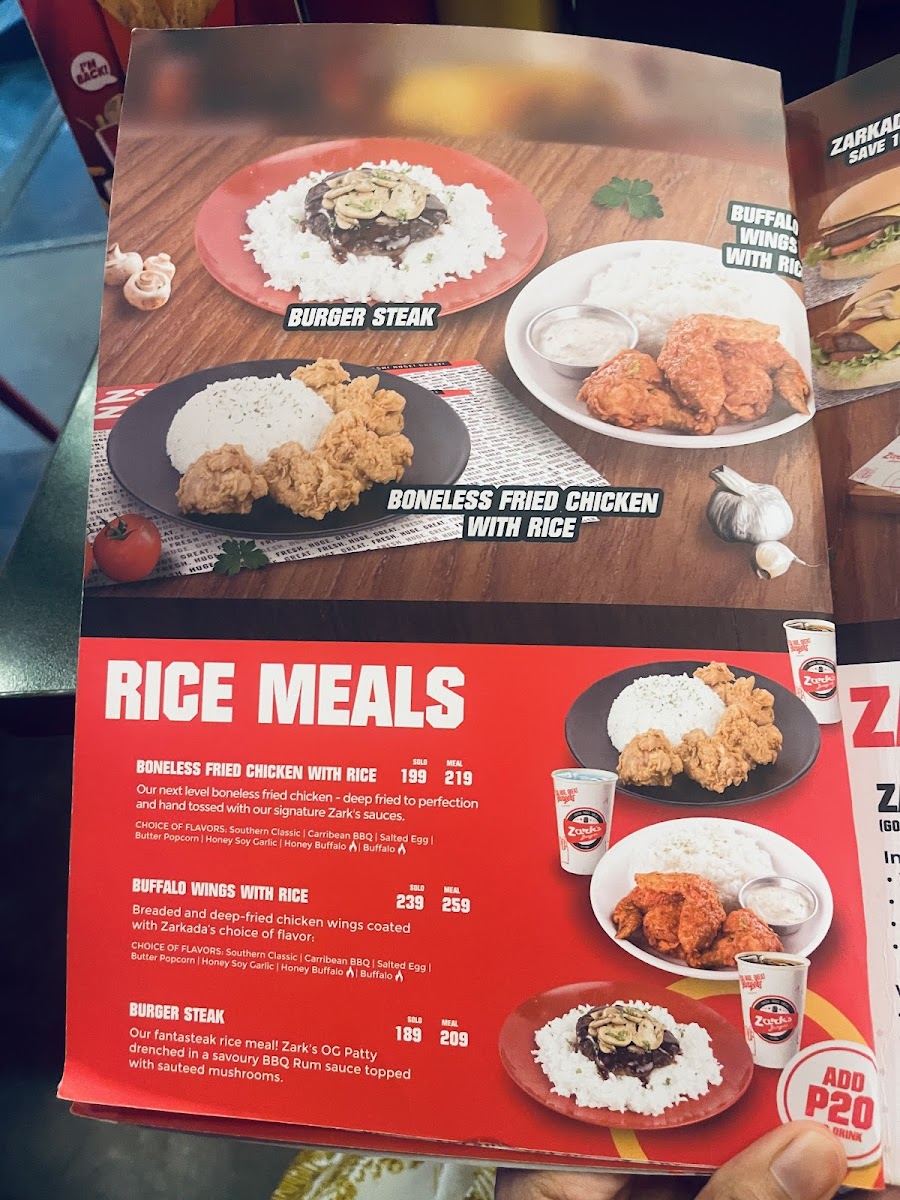 Menu Zark's Burgers - Fiesta Carnival Araneta City-6