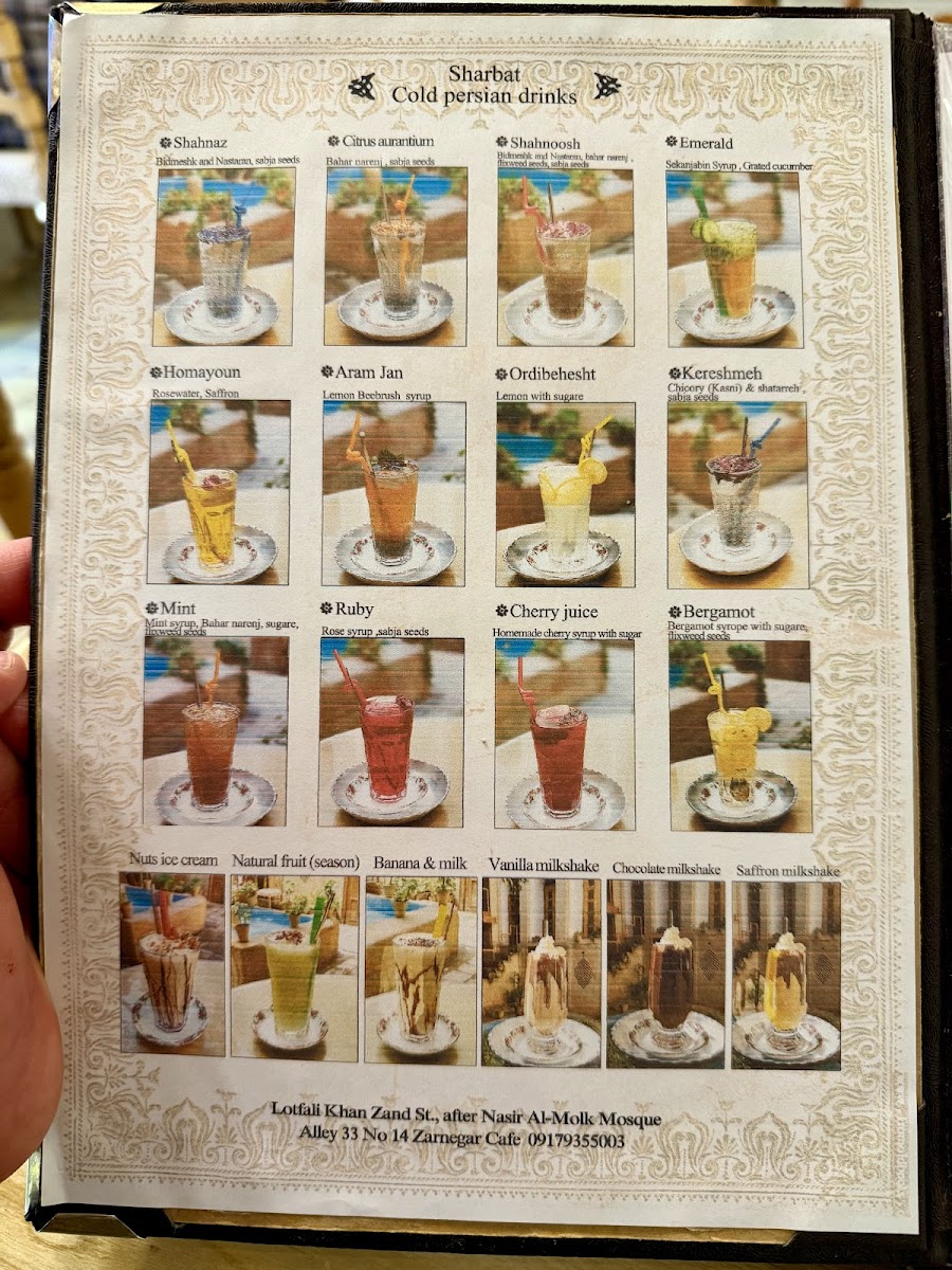 Menu Zarnegar Traditional House (Former Dash Akol Restaurant)-4