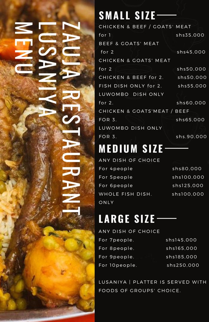 Menu Zauja Restaurant Lusaniya-1