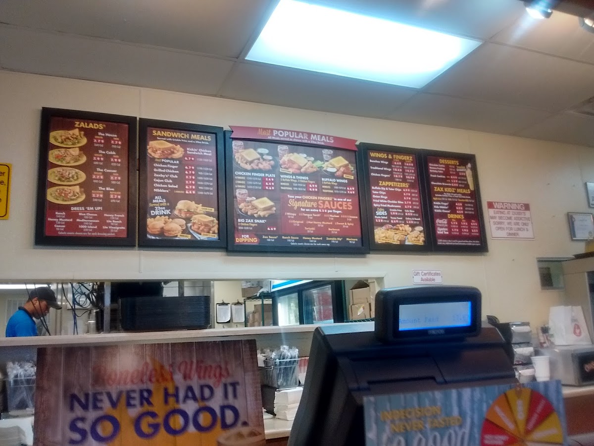 Menu Zaxby's Chicken Fingers & Buffalo Wings Ocala-3