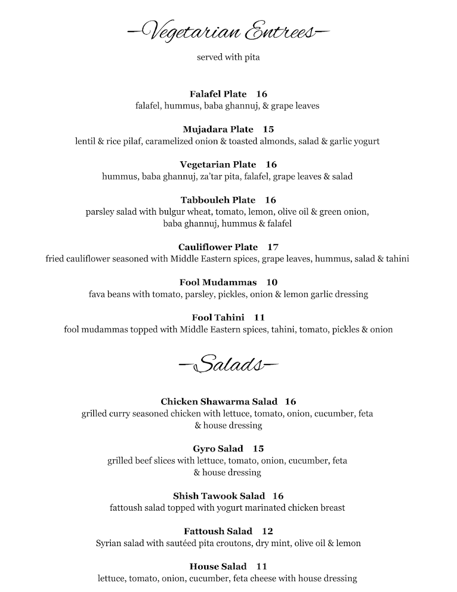 Menu Zayna Mediterranean Restaurant-1
