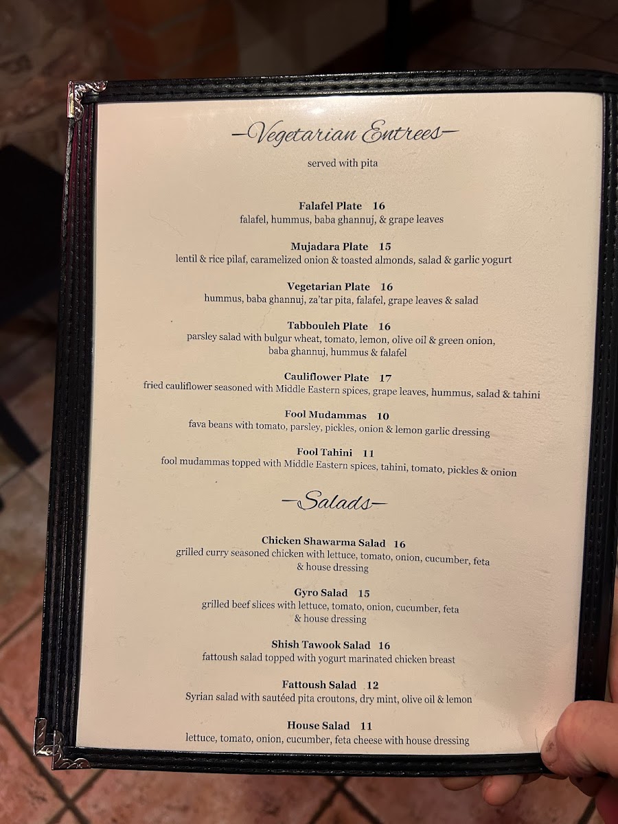 Menu Zayna Mediterranean Restaurant-9
