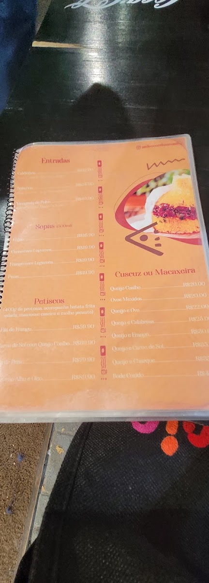 Menu Zé Do Ó-Cozinha Ancestral /porto De Galinhas-10