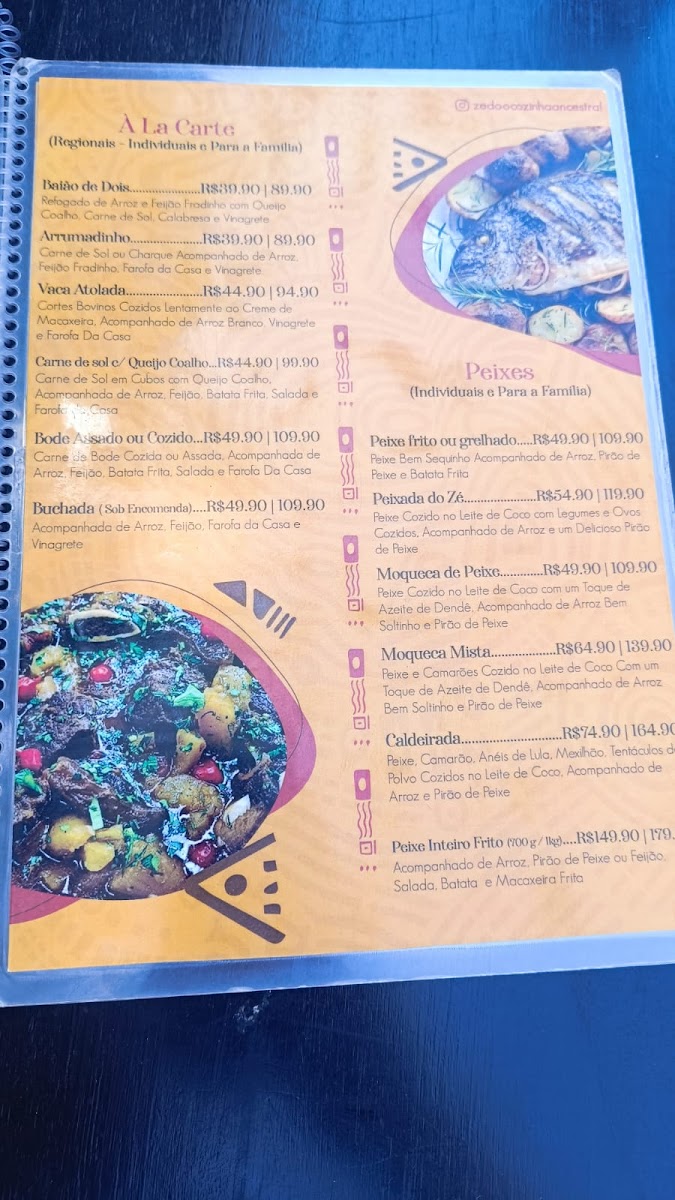 Menu Zé Do Ó-Cozinha Ancestral /porto De Galinhas-5