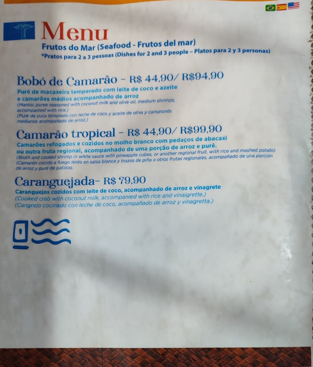 Menu Zé Do Ó-Cozinha Ancestral /porto De Galinhas-6