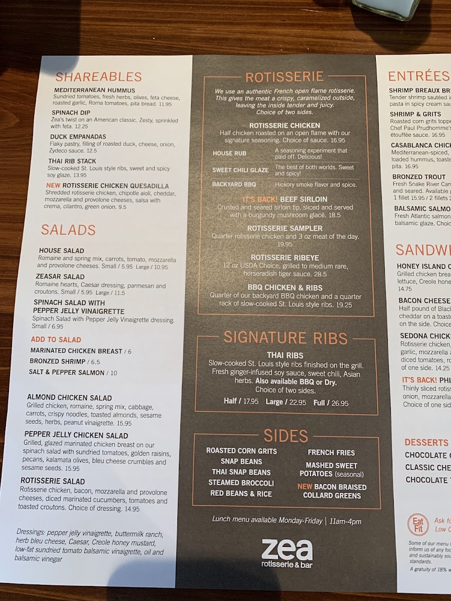 Menu Zea Rotisserie & Cafe-3