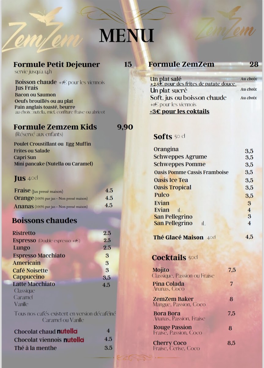 Menu Zemzem-2
