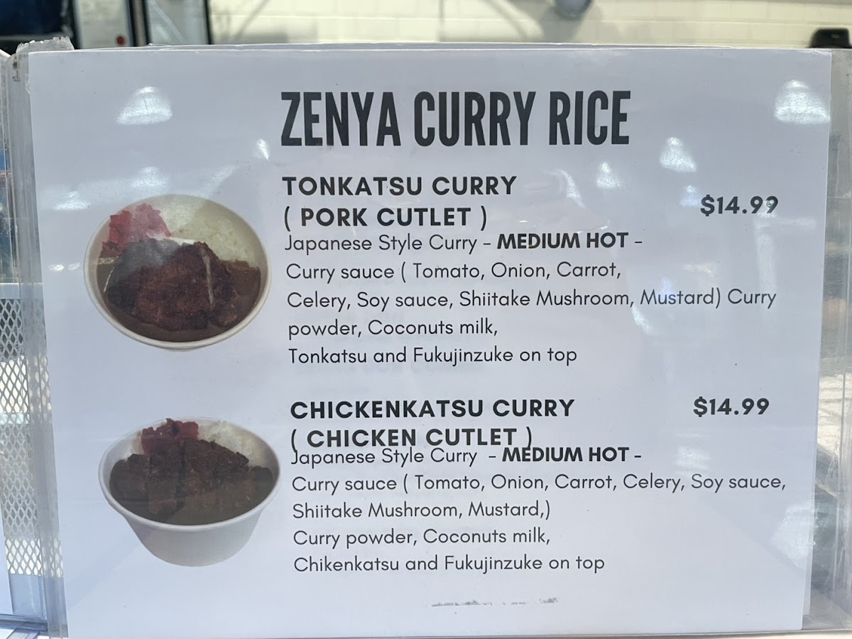 Menu Zenya-4