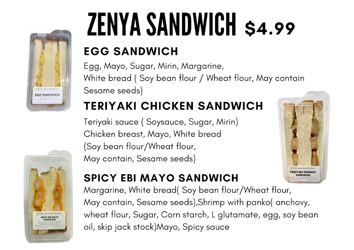 Menu Zenya-9
