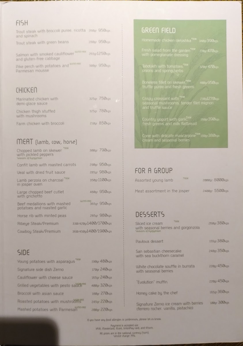 Menu Zerno-6