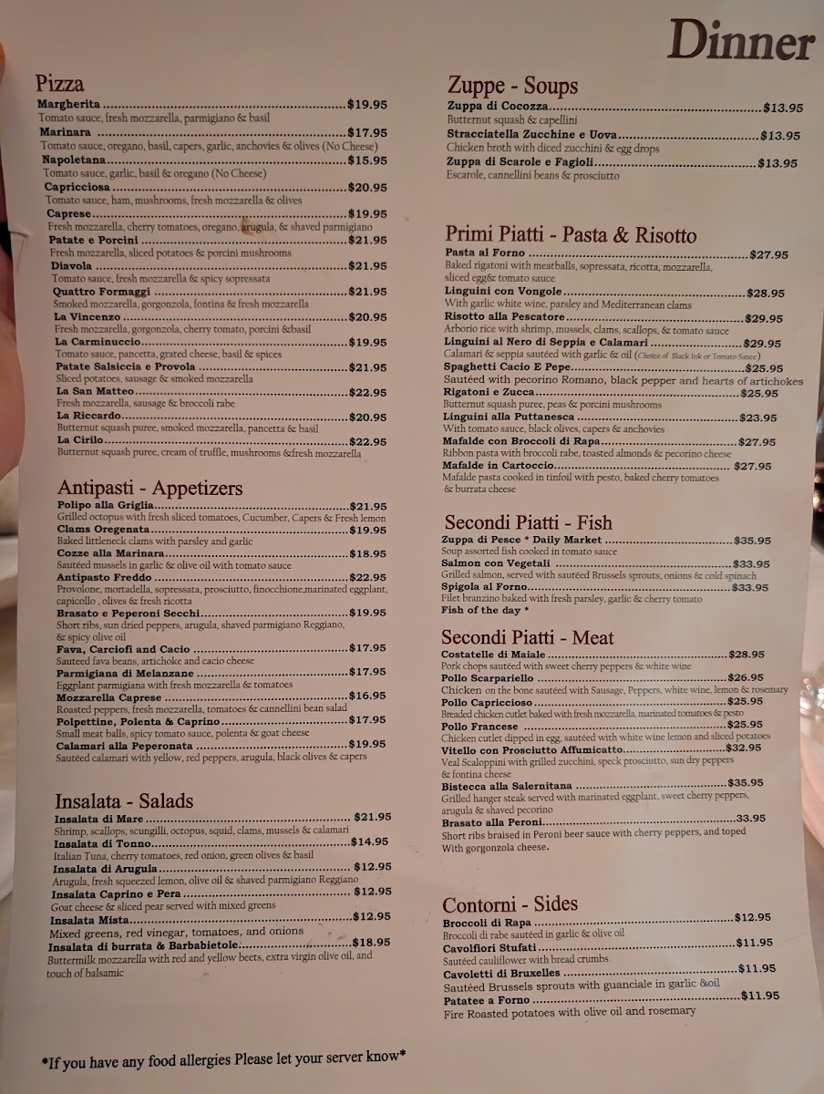 Menu Zero Otto Nove Bronx-1