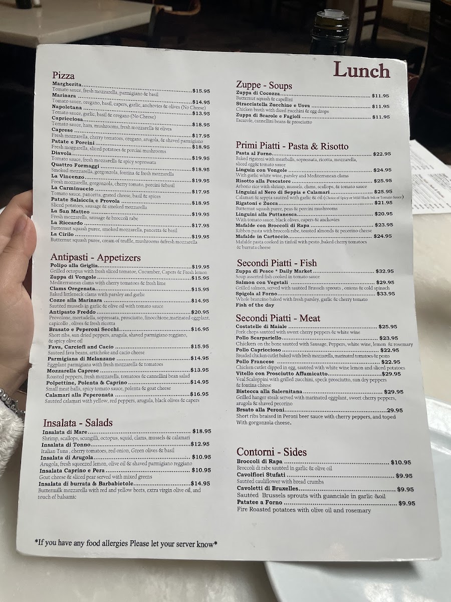 Menu Zero Otto Nove Bronx-7