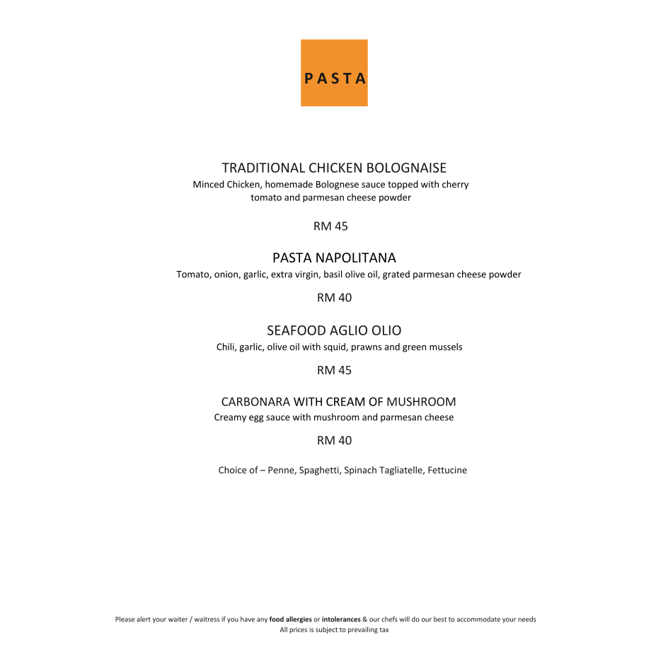 Menu Zest Restaurant - Putrajaya Marriott Hotel Buffet-1