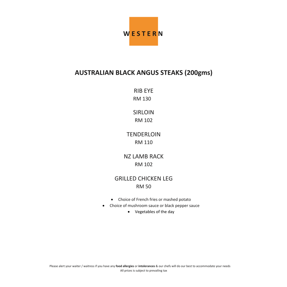 Menu Zest Restaurant - Putrajaya Marriott Hotel Buffet-10