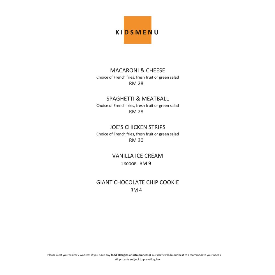 Menu Zest Restaurant - Putrajaya Marriott Hotel Buffet-3
