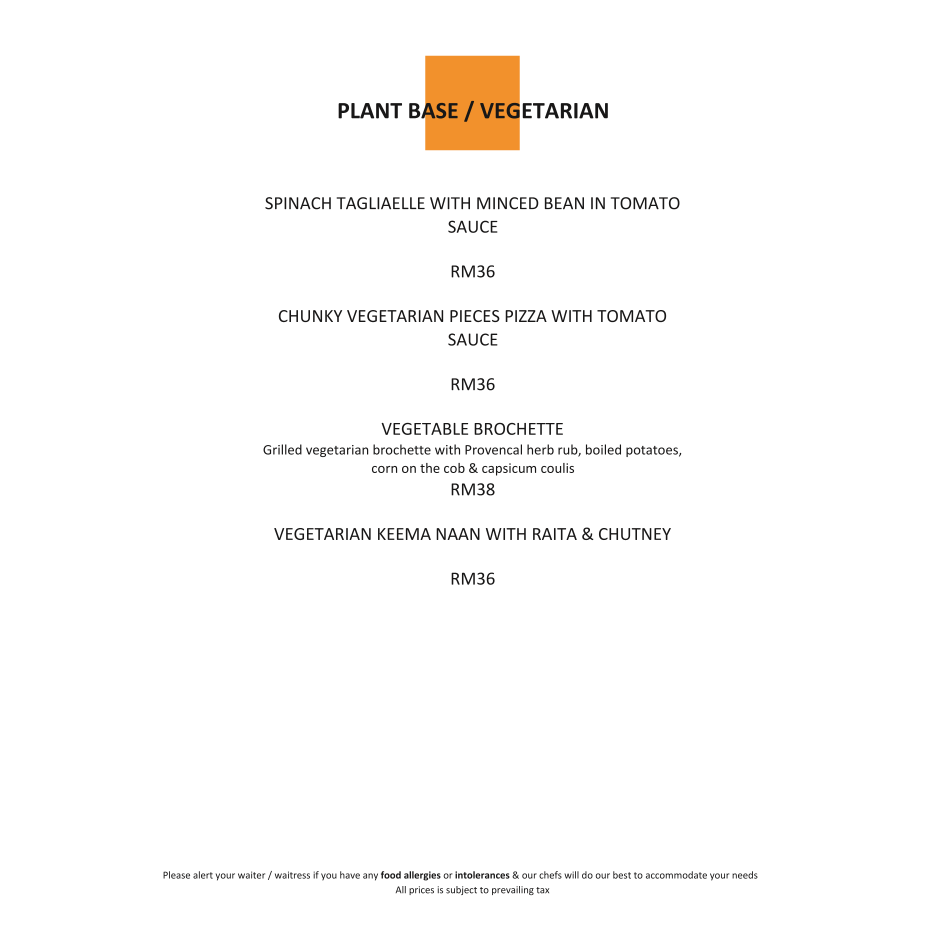 Menu Zest Restaurant - Putrajaya Marriott Hotel Buffet-8