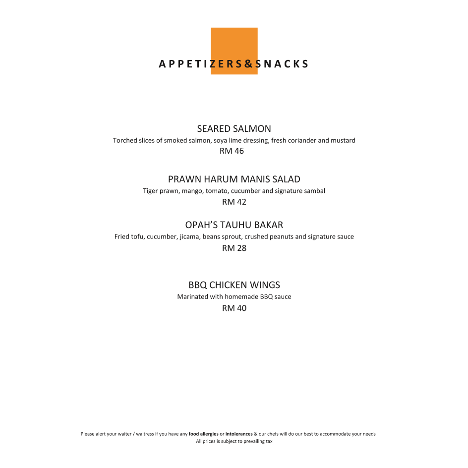 Menu Zest Restaurant - Putrajaya Marriott Hotel Buffet-9