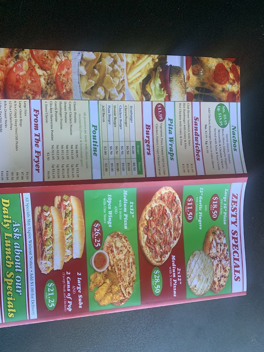Menu Zesty Pizza-1