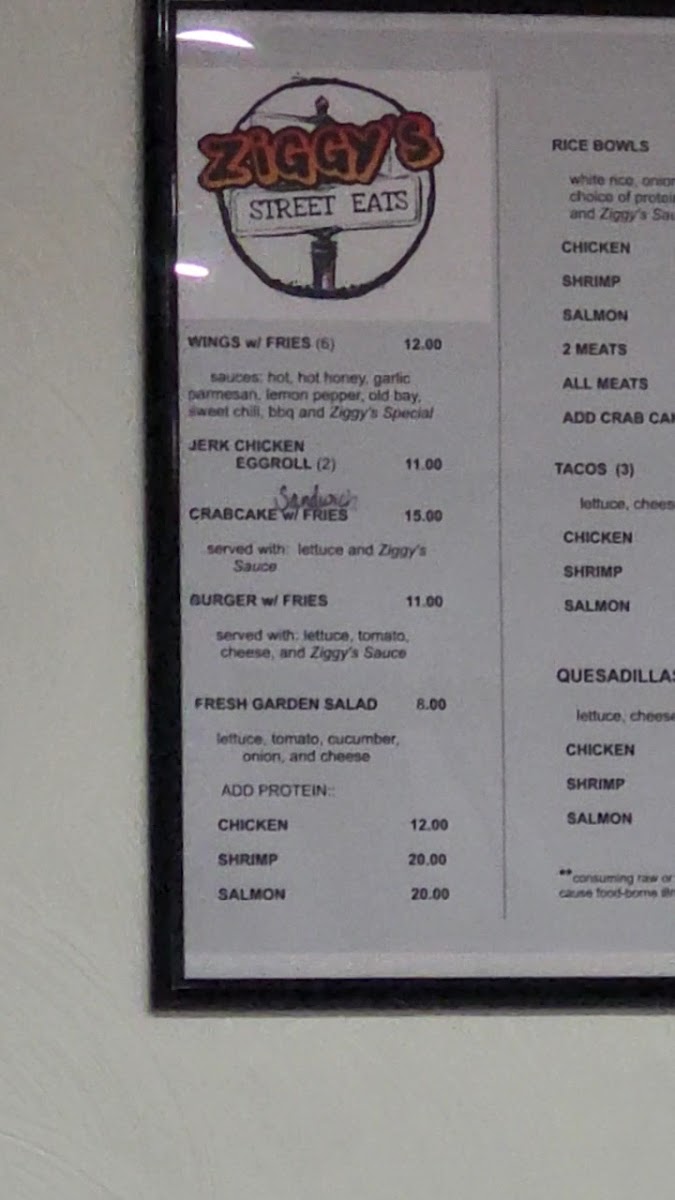 Menu Ziggy's Street Eats-2