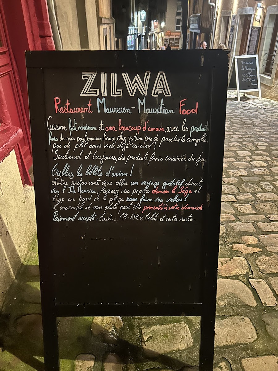 Menu Zilwa Le Mans Restaurant Mauricien-7