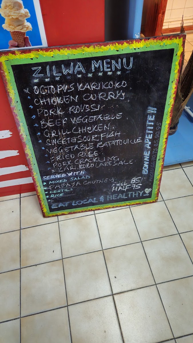 Menu Zilwa Reggae Bar Cafeteria Take Away-9