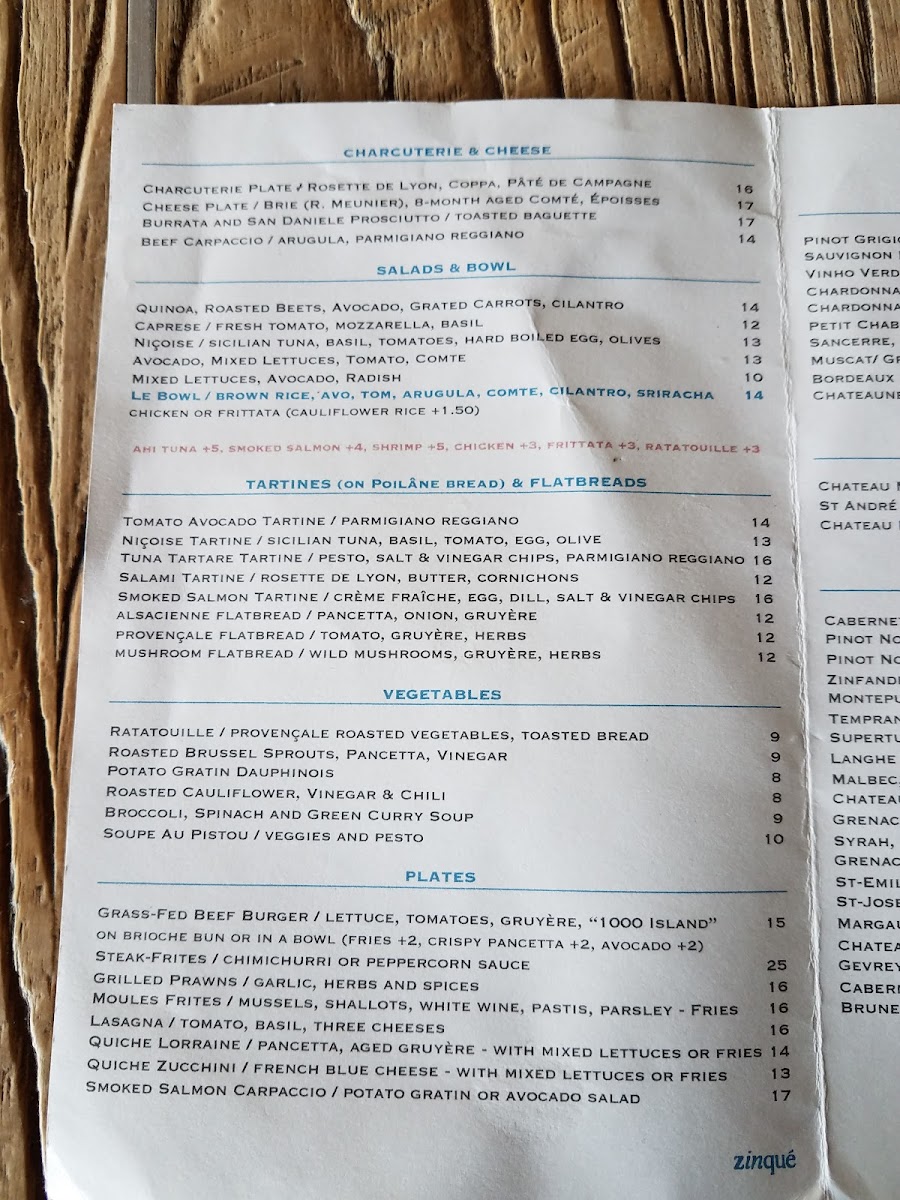 Menu Zinqué-9