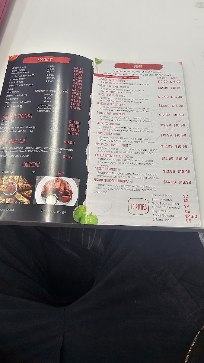 Menu Zio Al’S Pizza & Pasta - Mckinney-1