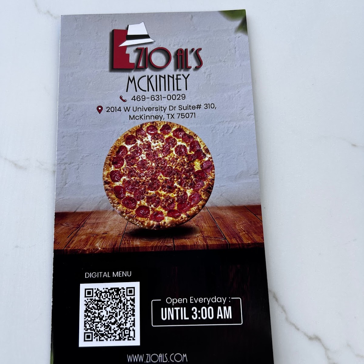 Menu Zio Al’S Pizza & Pasta - Mckinney-6